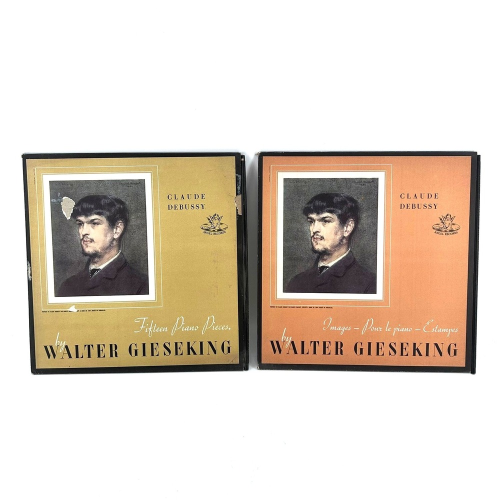 Walter Gieseking Claude Debussy 15 Piano Pces Images Estampes 2 LP Angel Records